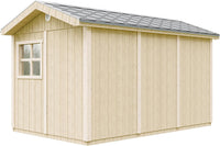 Casetta da giardino di qualit? premium 8,68 m² - H252x250x412 cm - Timbela M914A