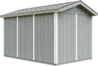 Casetta da giardino di qualit? premium 8,68 m² - H252x250x412 cm - Timbela M914A-CAVERN STEEL