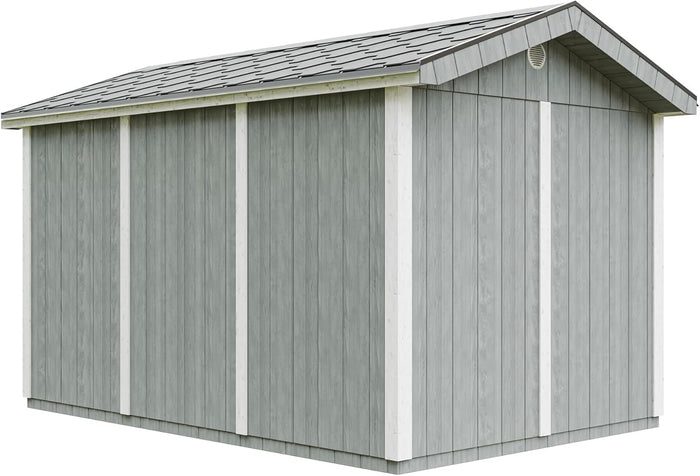 Casetta da giardino di qualit? premium 8,68 m² - H252x250x412 cm - Timbela M914A-CAVERN STEEL