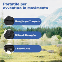 Gazebo Pop-up Pieghevole 3 x 4,5 m, Gazebo da Giardino Impermeabile Altezza Regolabile con Fori di Drenaggio, Tenda da Giardino Antivento con Borsa di Trasporto a Ruote (Blu)