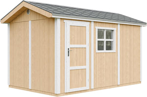 Casetta da giardino di qualit? premium 8,68 m² - H252x250x412 cm - Timbela M914-HARVEST HONEY