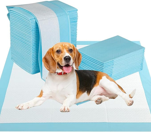 Tappetini Assorbenti per Cani, Tappetini da Interno ed Esterno per Animali Domestici a 6 Strati a Prova di Perdite, Asciugatura Rapida, Monouso per Urine, per Cagnolini (76 x 76 cm)