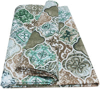 Telo Arredo Copritutto 170x280 cm Letto Poltrona Piastrelle Maioliche Copridivano Cotone