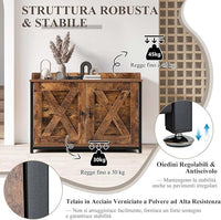 Lettiera per Gatti con Porta Apribile, Ingresso Laterale e Divisorio Rimovibile, Casetta per Gatti Multiuso, Adatto a Soggiorno, Ingresso e Camera da Letto, Portata 45 kg, 80 x 50 x 58 cm