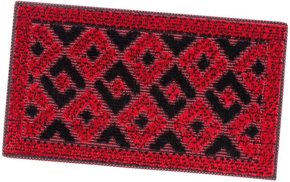 Zerbino Ingresso 40x70 cm Asciugapassi Assorbente Antiscivolo Vellutato Made In Italy Rosso