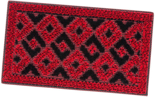 Zerbino Ingresso 40x70 cm Asciugapassi Assorbente Antiscivolo Vellutato Made In Italy Rosso