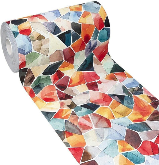 Tappeto Cucina Gomma Pvc 51x120 cm Antimacchia Passatoia Antiscivolo Antisfilo Lavabile Dis_B