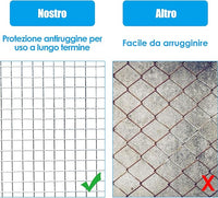 Rotolo di Rete Metallica Zincata, Rete da Pollaio Elettrosaldata Spessore 0,6 mm, Rotolo 15m (1,2 x 15M)