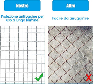 Rotolo di Rete Metallica Zincata, Rete da Pollaio Elettrosaldata Spessore 0,6 mm, Rotolo 15m (1,2 x 15M)