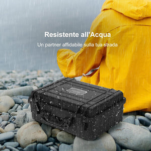 Valigetta per Macchina Fotografica Impermeabile, Custodia per Fotocamera con inserto in Schiuma Personalizzabile, Impermeabile IP66 e Antipolvere (34 x 31 x 16 cm)
