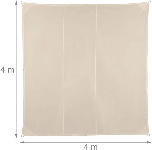Vela ombreggiante quadrata 4 x 4 m beige 13_0002942_3