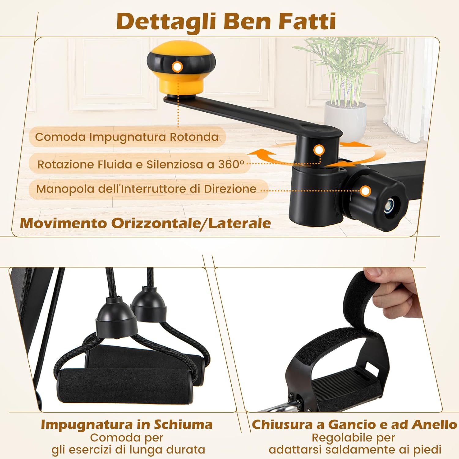 Cyclette a Pedali Pieghevole, Macchina per Fitnes con Resistenza e Altezza Regolabili e Cuscinetti Antiscivolo, Attrezzature per Riabilitazione degli Anziani