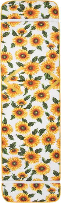 Cuscino Sdraio Poltrona Morbido Girasoli Copri Lettino Relax Pieghevole Made In Italy Bianco