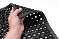 Zerbino Gomma Morbida 47x62 Cm Tappeto Ingresso Raschia Fango Dentato Drenante Antiscivolo