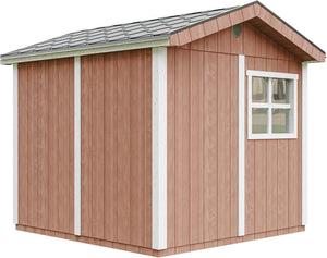 Casetta da giardino di qualit? premium 5,9 m² - H252x250x294 cm - Timbela M913A-REDWOOD RED