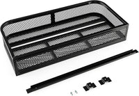 Cestino Portaoggetti Anteriore per ATV, Cestino Portapacchi Anteriore Resistente con Telaio in Metallo a Maglie, Cestino Portaoggetti per Accessori per ATV/UTV, 92 x 44 x 16,5 cm