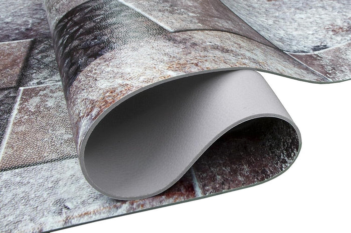 Tappeto Cucina Gomma Pvc 51x400 cm Antimacchia Passatoia Antiscivolo Antisfilo Lavabile Dis_C