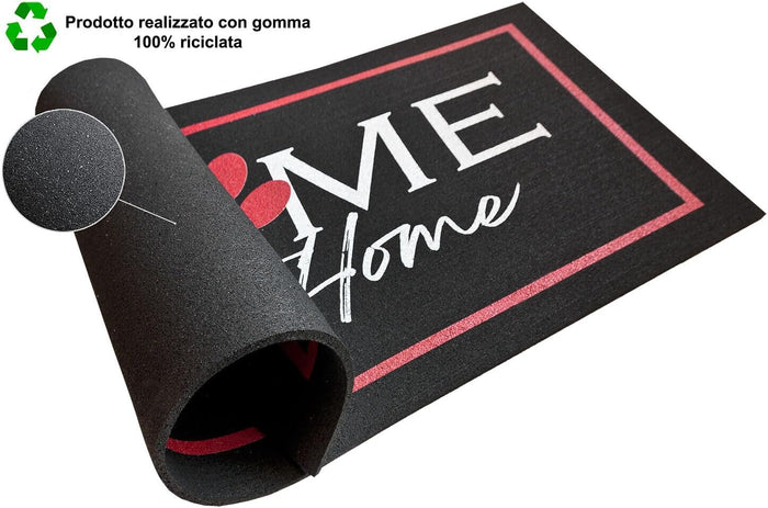 Zerbino Gomma Sostenibile 40X70 Antiscivolo Ingresso Interno Esterno Moderno Dis.N