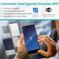 Condizionatore Portatile Caldo e Freddo, 14000BTU/4,1kW, 4 in 1 con Raffreddamento, Riscaldamento, Ventola, Deumidificazione, 24H Timer, R290 (14000BTU|28m²+|Pro) [Classe di efficienza energetica A]