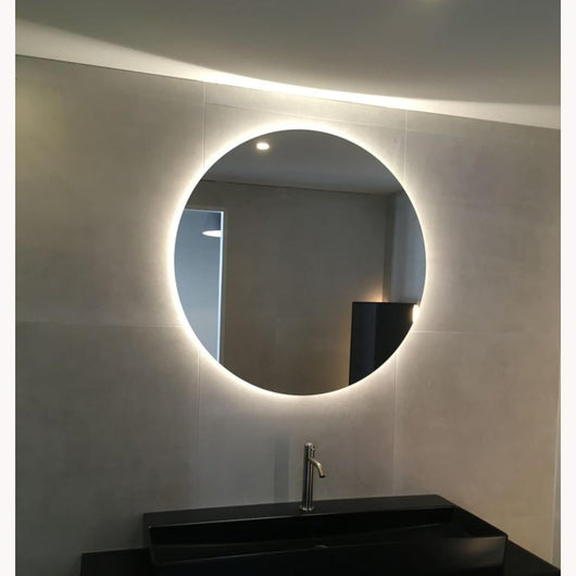 Specchio Bagno LED Rotondo ATOS Ø60 cm, Specchio Retroilluminato Bagno, Specchio LED Bagno 4000K, Specchio Rotondo Bagno moderno