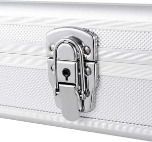Custodia Dura in Alluminio per Fucili Valigetta Pistola con Serratura, 134 x 35 x 12 cm