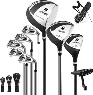 Set da Golf Completo con 9 Mazze, Sacca, Driver 460cc, Set Completo di Mazze da Golf per Uomo