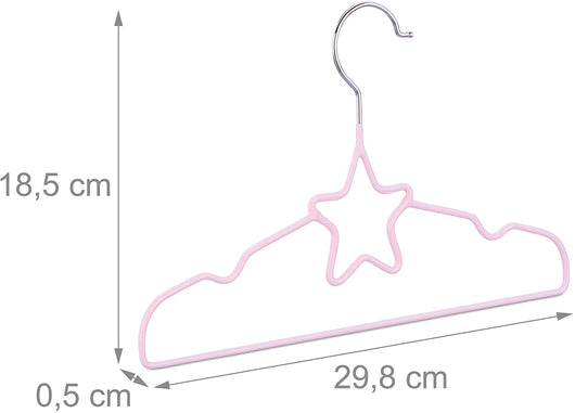 Set di 10 grucce per bambini rosa 13_0002475