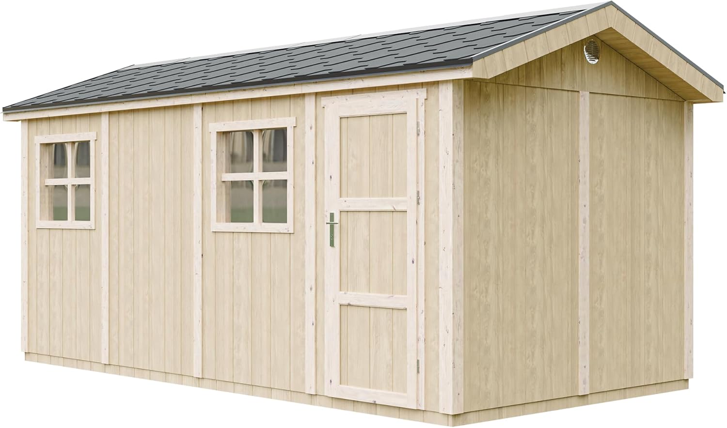 Casetta da giardino di qualit? premium 8.52 + 2.95 m² - H252x250x530 cm - Timbela M915C