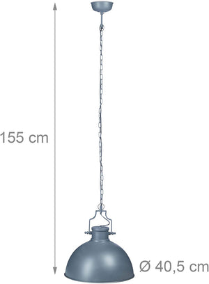 Lampada a sospensione industriale plafoniera grigia 13_0001376_2