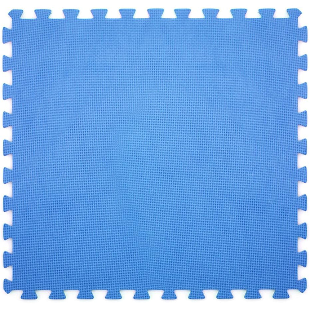 TAPPETO TAPPETINO PUZZLE MORBIDO PER PISCINA 60x60x0,8cm ANTISCIVOLO 6PZ BLU DIVINA HOME 43871
