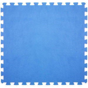 TAPPETO TAPPETINO PUZZLE MORBIDO PER PISCINA 60x60x0,8cm ANTISCIVOLO 6PZ BLU DIVINA HOME 43871