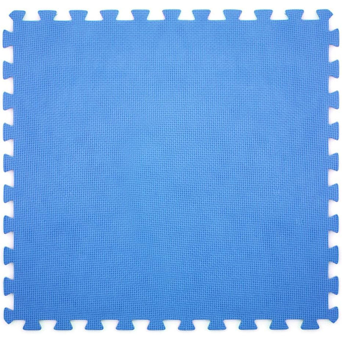TAPPETO TAPPETINO PUZZLE MORBIDO PER PISCINA 60x60x0,8cm ANTISCIVOLO 6PZ BLU DIVINA HOME 43871