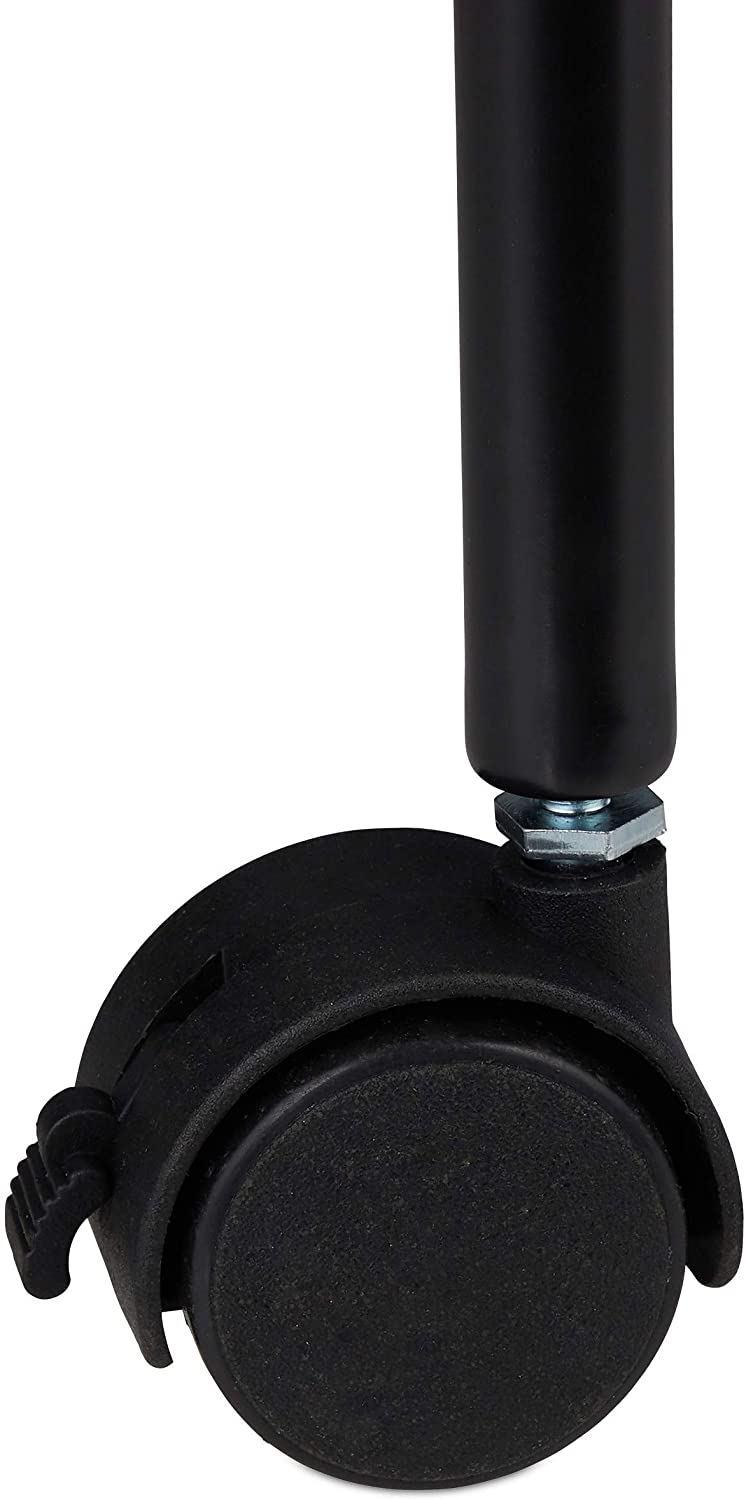 Armadio guardaroba su ruote con ripiani neri 13_0001956