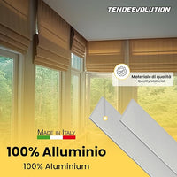 Peso Piatto in Alluminio Alluminio Grezzo per Tende - Lunghezza barra 80cm, 3cm Largo, 2mm Spessore - Profilo per Binari, Strip LED, Teloni