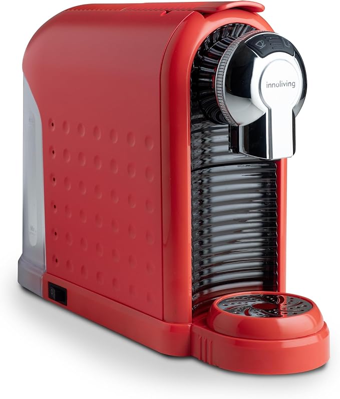 Innoliving Macchina da Caffè in Cialde ESE INN-840, Compatibile con Cialde ESE 44mm, Design Compatto, Serbatoio 0.9L, Riscaldamento Rapido, Caffè Espresso Cremoso, Facile da Pulire
