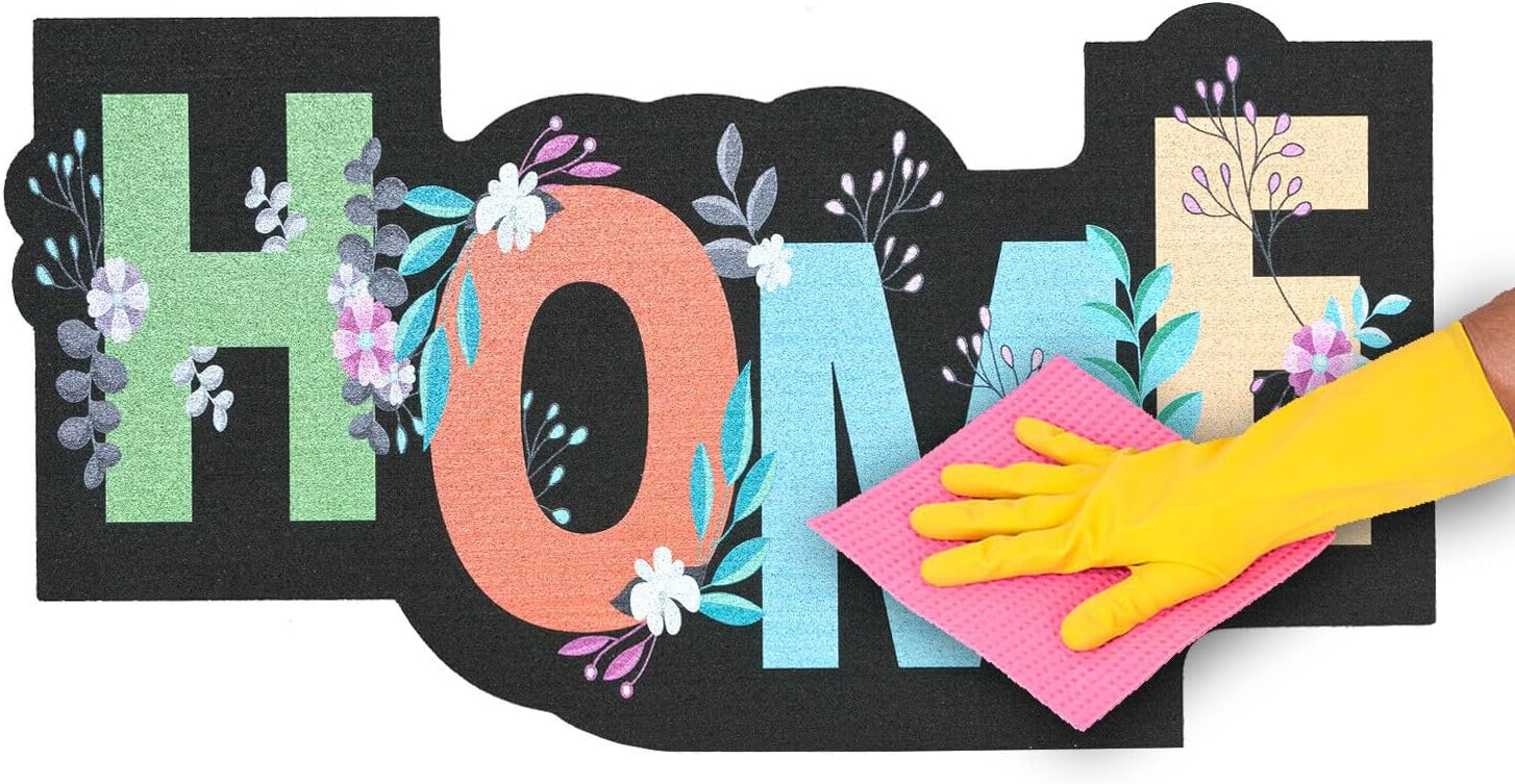 Zerbino Gomma Sostenibile 40X70 Ingresso Antiscivolo Interno Esterno Morbido Moderno Dis.SL