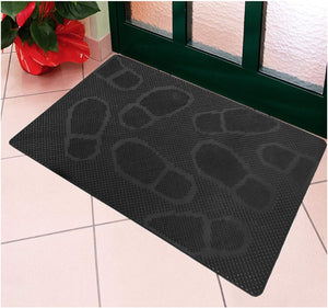 Zerbino Gomma Ingresso Raschiafango Dentato Robusto Antiscivolo 40x60 Cm Made In Italy