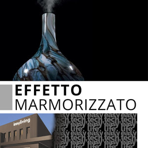 Innoliving INN-773G Diffusore d'Aroma ad Ultrasuoni in Vetro, Capacità 150ml, Copertura in Vetro Effetto Marmo Resistente