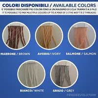 Tenda Antimosche Modello GLIT PIENO in PVC, Plastica Marrone | Largh. 1,20m x Alt. 2m | Protezione Insetti, Porta, Esterno, Interno