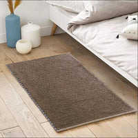 Tappeto Bagno Camera Scendiletto 60x130 cm Puro Cotone Morbido Lavabile Made In Italy Marrone