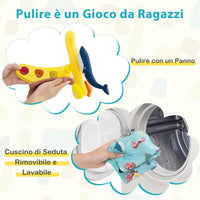 Jumperoo per Bambini, Centro attività Saltella con Altezza Regolabile, Gioco Saltellante con Sedile Girevole a 360°, Saltarello per Neonati con Luci e Suoni per Bambini 6+ Mesi (Azzurro)