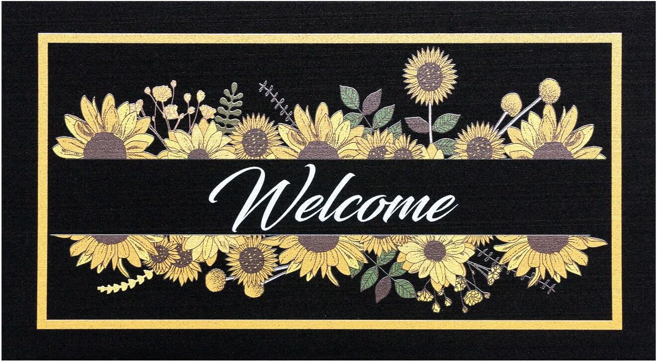 Zerbino Gomma Sostenibile 40X70 Antiscivolo Ingresso Interno Esterno Moderno Dis.K