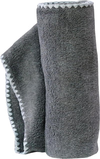 Plaid per cani e gatti - Pelliccetta Sintetica - Coperta morbida e lavabile 150x100 cm - Elegante e resistente - Made in Italy (Grigio)