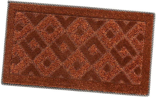 Zerbino Ingresso 50x80 cm Asciugapassi Assorbente Antiscivolo Vellutato Made In Italy Arancione