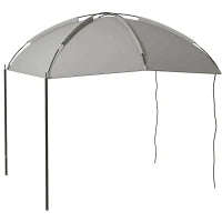 Parasole Gazebo Tenda Parasole a Cupola in Acciaio Poliestere ad Alta Densità 190 T, Borsa Trasporto Inclusa, Grigio