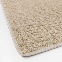 Tappeto Cucina 3D Antiscivolo Tinta Unita Assorbente Beige 57x115 cm