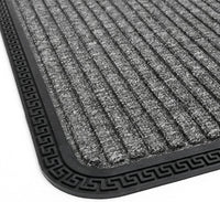 Zerbino Ingresso Antiscivolo Robusto Assorbente Tappeto Gommato Asciugapassi Bordeaux 25x60 cm