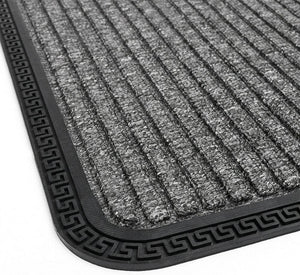 Zerbino Ingresso Antiscivolo Robusto Assorbente Tappeto Gommato Asciugapassi Bordeaux 25x60 cm