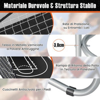 Macchina da Pallacanestro Elettronica, Canestro Basket da Camera a Doppio Tiro Pieghevole con Punteggio Elettronico, 4 Palle, 8 Modalità di Gioco e 2 Canestri (Bianco)