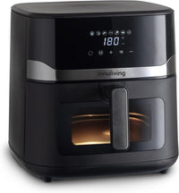 Innoliving Friggitrice ad Aria 8 Litri INN-891 con Pannello Digitale Touch, 7 Programmi Preimpostati, Finestra di Controllo e Luce Interna